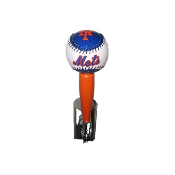 MLB NY Mets Beer Tap Handle Kegerator Pub Style Baseball New York Shea Wood - Picture 3 of 3